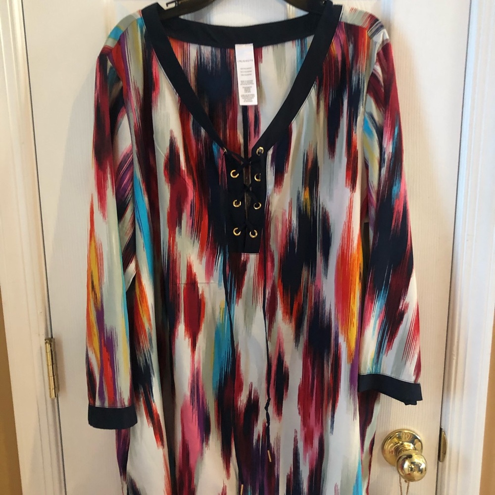 Multi color blouse sz Lg/Xl